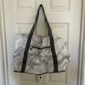 Rume C-fold Marble Print Foldable Tote Bag New with Tag